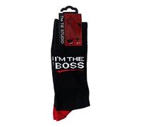 Tie Studio I'm The Boss Unisex Novelty Ankle Socks Adult Size 6-11