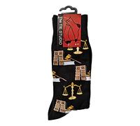 Tie Studio Lawyer Instruments on Black Unisex Novelty Ankle Socks Adult Size 6-11