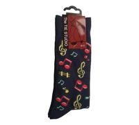 Tie Studio Music Clefs, Notes and Sharps Unisex Novelty Ankle Socks Adult Size 6-11