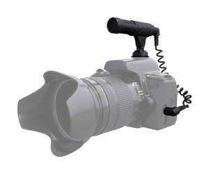 TIE Studio Muti Purpose Video Mic TVM-1 Multi-Function Electret Condenser Microphone Slimline Design 3.5mm Jack Connection with Bag TRRS Connection Cable Wind Protection Black