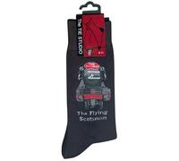 Tie Studio Pair of Adult Socks Size 7-11 : Flying Scotsman Railway Train