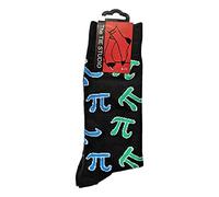 Tie Studio PI Symbols on Black Unisex Novelty Ankle Socks Adult Size 6-11