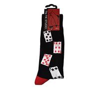 Tie Studio Playing Cards Hearts Clubs Diamonds Spades Unisex Novelty Ankle Socks Size 6-11