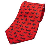 Tie Studio Polyester Tie - World War II Bomber Planes on Red