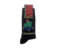 Tie Studio Prince Charming Frog on cushion Unisex Novelty Ankle Socks Adult Size 6-11