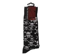Tie Studio Skull and Crossbones Black Unisex Novelty Ankle Socks Adult Size 6-11