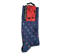 Tie Studio Small PI Symbols on Blue Unisex Novelty Ankle Socks Adult Size 6-11
