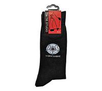 Tie Studio Yorkshire Rose on Black Unisex Novelty Ankle Socks Adult Size 6-11