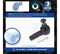 Blue Print Tie Rod End With Crown Nut ADG087108 Front Axle - Precision fit