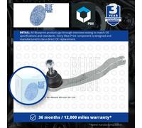 Blue Print Tie Rod End With Crown Nut ADH28707 Fits Honda Front Axle Left