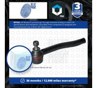 Blue Print Tie Rod End With Crown Nut ADH28765 Fits Honda Front Axle Right