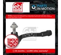 Tie / Track Rod End fits HYUNDAI SANTA FE Mk4 1.6 Left Outer 2020 on Joint Febi