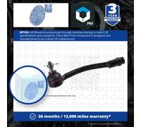 Blue Print Tie Rod End With Crown Nut ADG087194 - Front Axle Left
