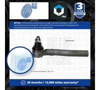 Blue Print Tie Rod End With Crown Nut ADT387113 - Front Axle Left