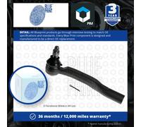 Blue Print Tie Rod End With Crown Nut ADT387219 Fits Toyota Front Axle Right