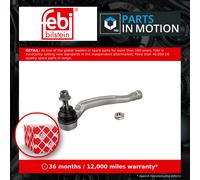 Tie / Track Rod End fits VAUXHALL COMBO E Left 1.2 1.5D 1.6D 2018 on Joint Febi