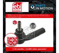febi bilstein 14180 Tie Rod End with nut, pack of one
