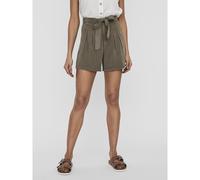 Tie-Waist Shorts Brown