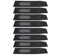 Tie Wrap Box 8pcs Black Paper Window Packaging for Neckwear