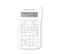 TIECHI Scientific Calculator, 240 Functions Maths Calculator with Sliding Protective Cover, LCD School Calculators for Office Home Business Teachers (White)