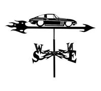 TIECHUINIUB Steel Sport Weather Vane Roof Weathervane Measuring Tools Wind Vane Metal Car Ornament