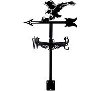 TIECHUINIUB Weather Vane Decorative Weathervane Bald Eagle Wind Vane Metal Wind Vane Weathercock Direction Indicator Garden Stake Art Decor for Outdoor House Roof Farm Ornament-B