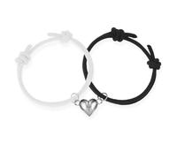 Tied By Love Couples Magnetic Bracelets Love Hearts Relationship Adjustable Bracelets Gift Set For Friends Girlfriend Boyfriend Partner Couples For Birthday Anniversary Valentine's Day