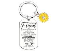 Tied By Love To My Friend Keyring Engraved Keychain Gift For Best Friend Bestie BFF Keyring Bag Charm Jewellery Birthday Valentine's Day Friendship Day Keyrings Key Chain Unisex Key Ring