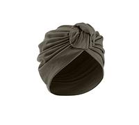 Tied Knot Turbans for Women Chemo Turban Head Wrap Headwear African Pleated Beanie Cap Bonnet Hair Loss Hat Army Green