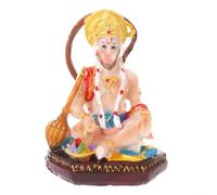 TIED RIBBONS Hanuman Statue | Resin, 5.1 Inch | Hindu Gods Statues Sitting Hanuman Idol | Indian Idol for Ganesh Chaturthi, Puja, Diwali Decorations Indian Statue | Return Gifts for Pooja