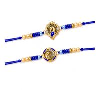 TIED RIBBONS Raksha bandhan Rakhi Bracelet for Brother Rakhi for Bhaiya | Bhai Rakhi Thread | Rakhi Set for Brother - Rakhi for Brother Set of 2 Rakhi Set for Brother | Roli Tika