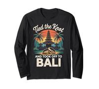 Tied The Knot Balinese Temples Indonesian Bali Indonesia Long Sleeve T-Shirt