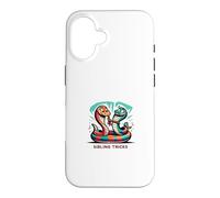 Tied Up in Knots - Funny Sibling Cartoon Style Gift Graphic Case for iPhone 16
