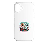Tied Up in Knots - Funny Sibling Cartoon Style Gift Graphic Case for iPhone 16 Plus