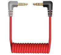 TIEDXIOY 3.5mm TRS to TRRS Mic Patch Cable, 3.5mm to 3.5mm Audio Coiled Cable Mic Cord Compatible with Rode SC7, VideoMic, VideoMicro Go, BOYA & Other External Mic for iphone/Smartphone-1FT