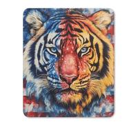 Tiedye U.S.A. Flag Tiger Gaming Mousepad Anti-Slip Rubber Base