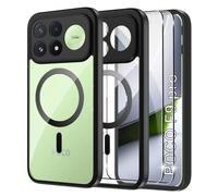 Tieeyivv Magnetic Case for Poco F9 Pro 5G Case for Magsafe with 2 Pieces Screen Protector for Tempered Glass, PC Acrylic Back Protective Case Shockproof Ultra Slim Hybrid Design Case
