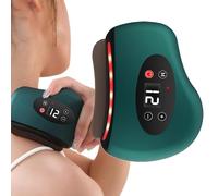 Tiefengewebe-Kratzer -9,5 x 8 x 2,5 cm Massage Werkzeug Elektrisch | Muskel Relief Gerät - Stein - Beheizter 12-Gang Vibrationsschaber für Rücken Nacken Beine und Schultern, ideal zur Entspannung, Sch