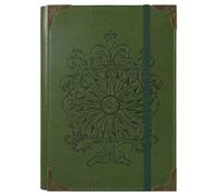 TIEFOSSI A5 Binder 6 Ring Notebook for Women Men, Hardcover PU Leather Journal, Compass Vintage Journal, College Ruled Notebooks for School, Planner, Travel, Work, Organizer