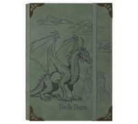 TIEFOSSI A5 Binder 6 Ring Notebook for Women Men, Hardcover PU Leather Journal, Dragon Vintage Journal for Boys, College Ruled Notebooks for School, Planner, Travel, Work, Organizer