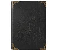 TIEFOSSI A5 Binder 6 Ring Notebook for Women Men, Hardcover PU Leather Journal, Dragon Vintage Journal for Boys, College Ruled Notebooks for School, Planner, Travel, Work, Organizer