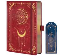 TIEFOSSI Bullet Dot Journal, 160gsm 190 Numbered Pages, Diary for Work & Sketching, A5 Hardcover Leather Journal for Writing Women Men