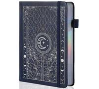 TIEFOSSI Bullet Dotted Journal Notebook, 160gsm Numbered Thick Paper, A5 Hardcover Dotted Grid Diary for Women Men Work Writing, Bullet Journaling, Drawing