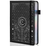 TIEFOSSI Bullet Dotted Journal Notebook, 160gsm Numbered Thick Paper, A5 Hardcover Dotted Grid Diary for Women Men Work Writing, Bullet Journaling, Drawing