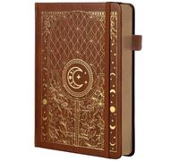 TIEFOSSI Bullet Dotted Journal Notebook, 160gsm Numbered Thick Paper, A5 Hardcover Dotted Grid Diary for Women Men Work Writing, Bullet Journaling, Drawing