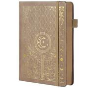 TIEFOSSI Bullet Dotted Journal Notebook, 160gsm Numbered Thick Paper, A5 Hardcover Dotted Grid Diary for Women Men Work Writing, Bullet Journaling, Drawing