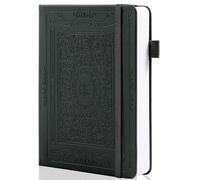 TIEFOSSI Bullet Dotted Journal Notebook, 160gsm Numbered Thick Paper, A5 Hardcover Dotted Grid Diary for Women Men Work Writing, Bullet Journaling, Drawing