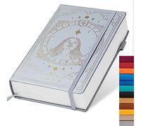 TIEFOSSI Constellations A5 Dotted Hardcover Journal Notebook, 100gsm 400pages Writing Paper, Bullet Organizers Notebook for Women, Men, Teens (Virgo)