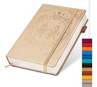 TIEFOSSI Constellations A5 Dotted Hardcover Journal Notebook, 100gsm 400pages Writing Paper, Bullet Organizers Notebook for Women, Men, Teens (Cancer)