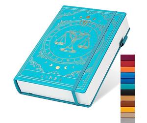 TIEFOSSI Constellations A5 Dotted Hardcover Journal Notebook, 100gsm 400pages Writing Paper, Bullet Organizers Notebook for Women, Men, Teens (Libra)